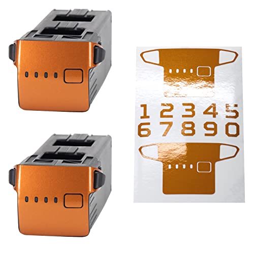 WRAPGRADE Skin Stickers for Mavic 3 Series Pro/Classic/Cine | 2 Batteries (Butterfly Copper) - color: Butterfly Copper
