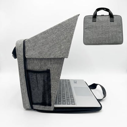 Laptop Sun Shade Carry Case & Privacy Shield Fit 12-16 Inch Working Outside