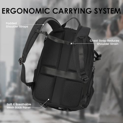 TARION Urban Camera Backpack for Photographers 21L ROVE FX21 Black - color: Black