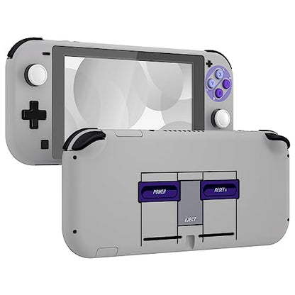 eXtremeRate Classic SNES Style DIY Replacement Shell for Nintendo Switch Lite, NSL Handheld Controller Housing w/Screen Protector, Custom Case Cover for Nintendo Switch Lite - color: Classic SNES