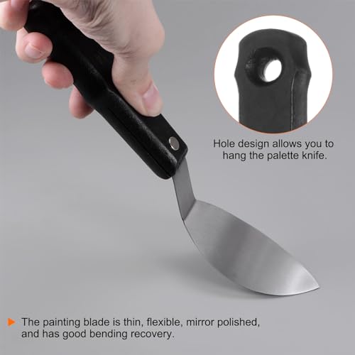 HARFINGTON No.14 Painting Palette Knife Stainless Steel Pointy Spatula