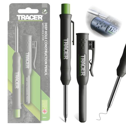 Tracer 2.8mm Carpenters Pencil - Deep Hole Construction Pencil with Holster - style: Pencil