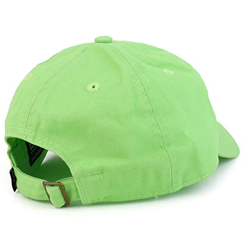 Trendy Apparel Shop Youth Drone Pilot Adjustable Soft Crown Baseball Cap - color: Lime