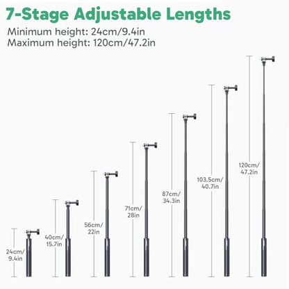 AKASO 47.2"/120cm Invisible Selfie Stick Tripod for 360 Action Camera