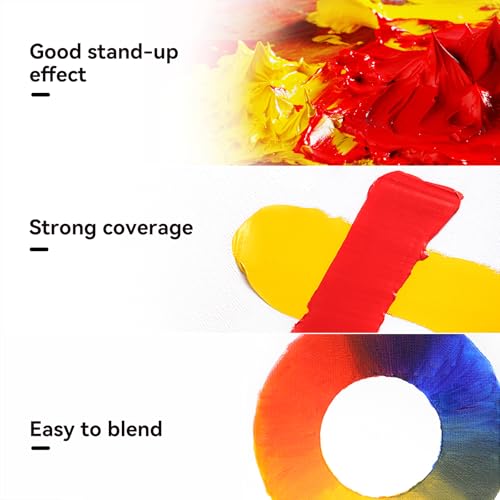 Paul Rubens Oil Paint, 24 Colors*20 ml Tubes, Professional Bright Colors