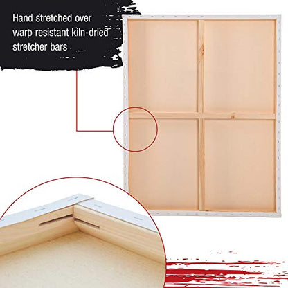 U.S. Art Supply 30"x40" Stretched Canvas for Painting, Gallery Depth 2-Pack - size: 30" x 40"