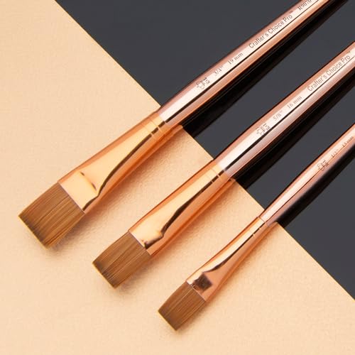Royal & Langnickel Crafter's Choice Pro Synthetic Sable Wash Craft Brush Set, 3pc - style: Wash