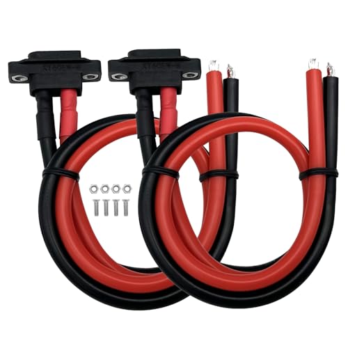 2PCS XT60EW-M XT60 Male Pigtail Cable XT60 Panel Mount Connector with 30cm 12AWG Cable for RC Drone Aircraft FPV Racing Drone - style: XT60EW-M