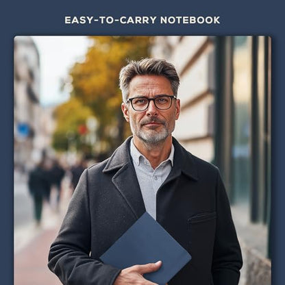 Beechmore Books 8x8 Square Mixed Media Sketchbook 160 GSM/98lb, Gift Box - color: Symphony Blue, size: Square - 8" x 8"