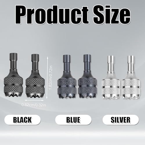 lasuroa 6pcs Drone Joystick Replacement, Mini Drone Thumb Sticks Compatible with DJI Mini 3 Pro DJI RC Smart Controller Accessories (Silver, Black, Blue) - color: Silver,black,blue