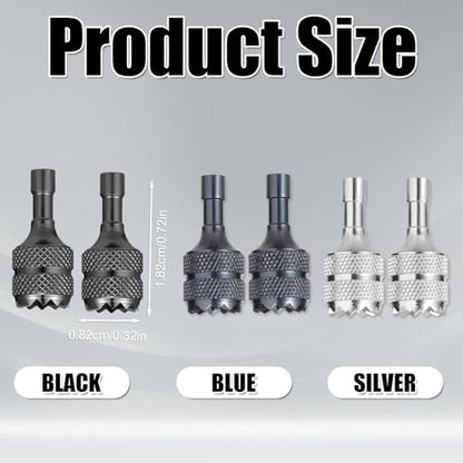 lasuroa 6pcs Drone Joystick Replacement, Mini Drone Thumb Sticks Compatible with DJI Mini 3 Pro DJI RC Smart Controller Accessories (Silver, Black, Blue) - color: Silver,black,blue