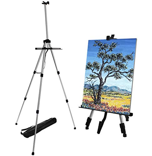 VViViD Aluminum Adjustable Light-Weight Portable Display Easel w/Black Nylon Carrying Case (66") - size: 66"