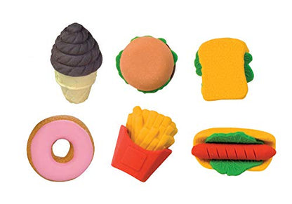Raymond Geddes Snack Attack 3D Scented Food Erasers (Pack of 36)