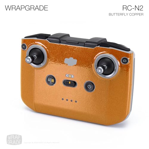 WRAPGRADE Skin Stickers Compatible with DJI RC-N2/N3 (Butterfly Copper) - color: BUTTERFLY COPPER