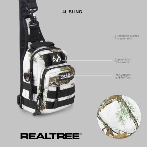 WOLFpak 4L Mini Tactical Sling Bag Crossbody - color: Realtree Apx Snow