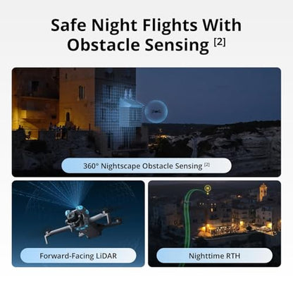 DJI Mini 5 Pro Drone Fly More Combo with RC 2 Controller Folding Drone with 4K Video, 36 Mins Flight Time, 3 Batteries Bundle with 128GB Memory, CPS 2 Year Warranty + Pilot Kit