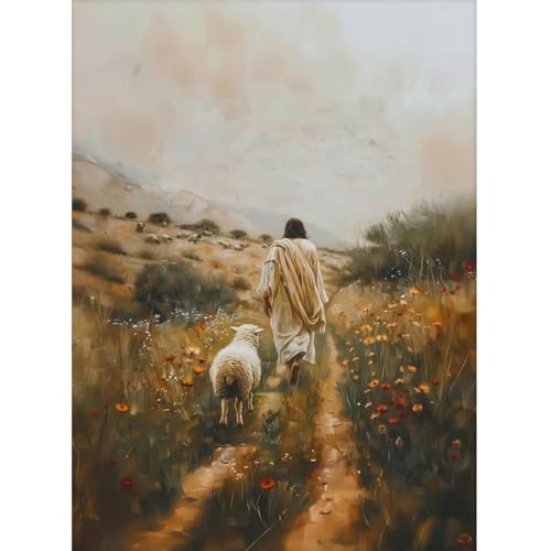 GOUOYANA Religious Square Drill Diamond Painting-Jesus Diamond Art Wall Art - color: DP03444