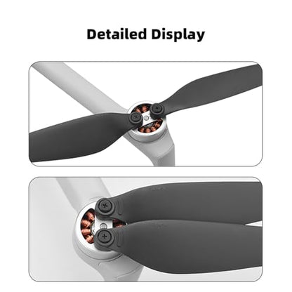 CHICHIYANG 4PCS PC Drone Propeller Replacement Parts Quick Release Propeller Blades for DJI Mini 4 Pro