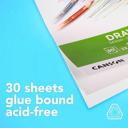 Canson Graduate Drawing Paper Pad, 9x12 in - color: White Paper, size: 9x12 inch