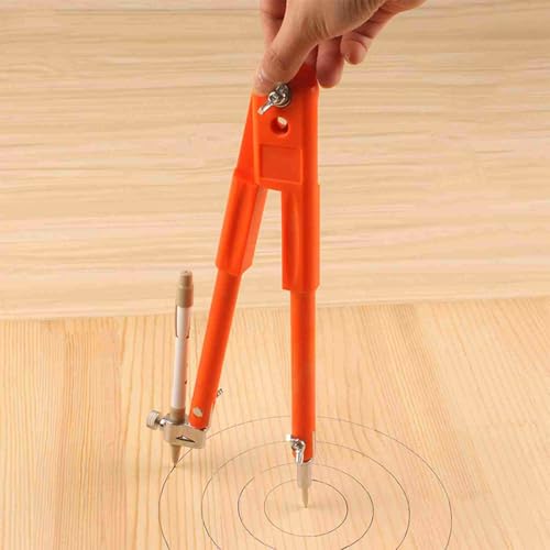 Garosa 15.7 inch Professional Large Compass Carpenters Compass with Pencil Holder for Math Geometry Drafting Art Drawing Circles (Large) - color: 2