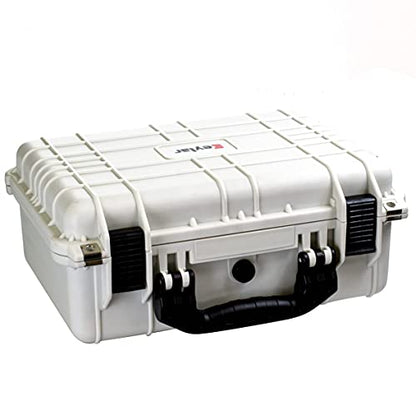 Eylar Standard 16" Gear, Equipment, Hard Camera Case Waterproof with Foam TSA Standards - color: White