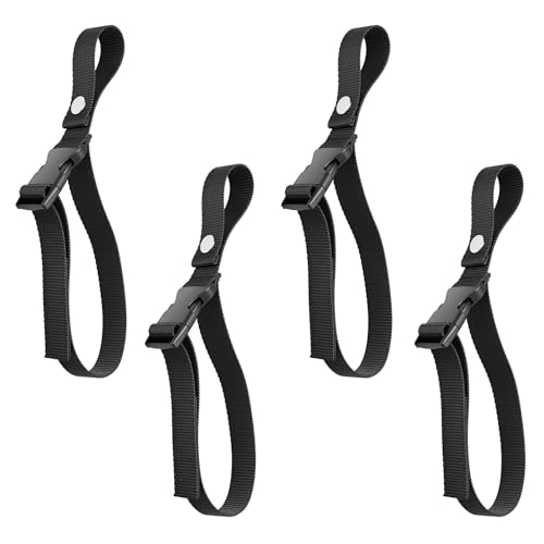 Boat Fender Line Holder,Adjustable Straps (Fully Extends to 43cm),Fits Rails up to 2",Durable Plastic Snap,Heavy-Duty Nylon Strap,UP to 20LB Load,FIt for Ropes,Cords,Dock Lines,Mooring Lines - size: 4PC