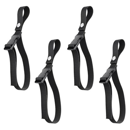 Boat Fender Line Holder,Adjustable Straps (Fully Extends to 43cm),Fits Rails up to 2",Durable Plastic Snap,Heavy-Duty Nylon Strap,UP to 20LB Load,FIt for Ropes,Cords,Dock Lines,Mooring Lines - size: 4PC