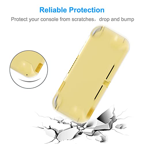 YUANHOT Carry Case & TPU Cover for Switch Lite 2019 - Yellow - color: yellow