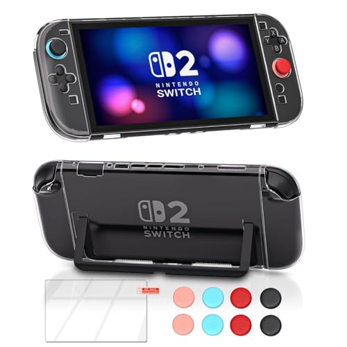 HEATFUN Dockable Clear Case Compatible with Nintendo Switch 2, Transparent - color: Transparent