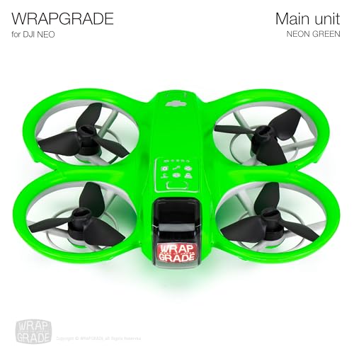 WRAPGRADE Skin Sticker Compatible with DJI NEO Full Wrap (Neon Green) - color: Neon Green