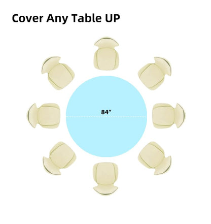 Evershine (12-Pack Heavy Duty Plastic Table Covers Tablecloth (Reusable) (Round 84", Light Blue) - color: Light Blue, size: 12 PACK Round 84"