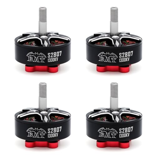 Surpass Hobby S2807 Outrunner Brushless Motor 6S 1300KV Drone Motor for 6-7inch Long Range FPV Racing Drone Freestyle FPV Drone Quadcopter (1300KV 4Pcs) - size: 1300kv-4pack
