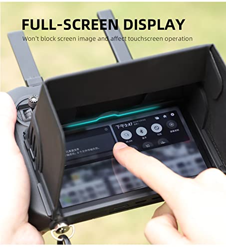 Sunnylife Drone Controller Cover for DJI Mavic 3, Black Sun Hood Sunshade, Drone Accessory