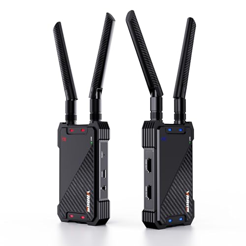 Wireless HDMI Transmitter and Receiver,1300FT Wireless HDMI Extender Kit with Loop Out,1080P Full HD for Streaming from DSLR,Laptop,Setop Box to TV,Projector,IR Remote Control Support - style: 1TX+1RX