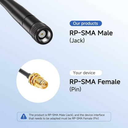 WiFi Antenna RP-SMA 2.4GHz 5GHz 3.5dBi