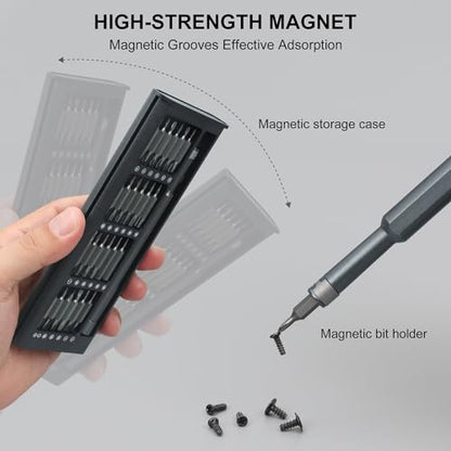 SHARDEN Precision Screwdriver Set for Electronic Repair 49 in 1 - color: 49 in 1 Grey