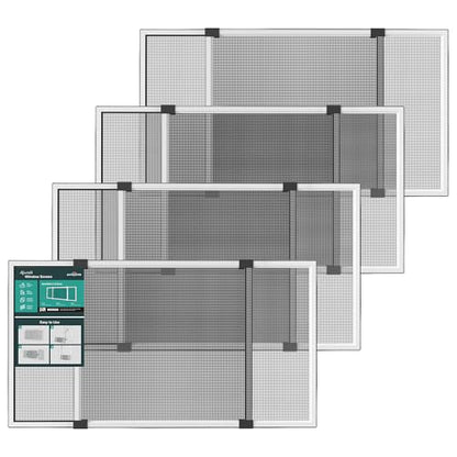 paramondo Expandable Window Screen, 10" H x 19.6" - 36" W, 4 Pack - size: Small (10" H x 19.6"-36" W, 4 Pack)