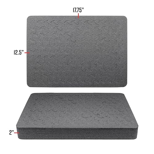 Eylar 20" Large Hard Case Equipped With Ragar Reconfigurable & Reusable XP Crosslinked Foam Insert, Waterproof, Shockproof For Equipment, Drones And Cameras (2 Ragar Layers) (Polar White)