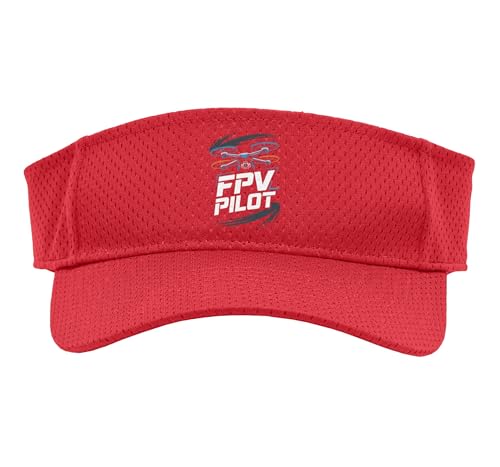 FPV Pilot Drone Racing Quadcopter Freestyle FPV Sport Sun Visor - color: Red