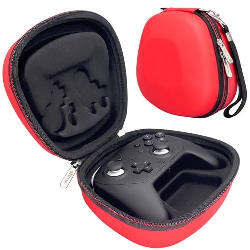 sisma Protective Case Compatible with Nintendo Switch 2 Pro Controller, Hard Shell Original Switch Controller Protection Travel Storage Case Portable Carrying Bag, Red - color: Red