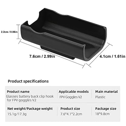 Battery Holder Clip for DJI FPV Goggles v2 / Avata Goggles 2 Battery Bracket Clip Fixing Case for DJI FPV Avata Accessories