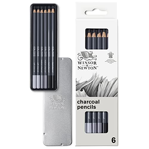 Winsor & Newton Studio Collection, 6 Count, Charcoal Pencils - style: 6 Charcoal Pencils