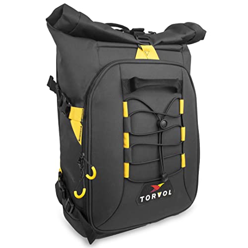 Torvol Drone Explorer Backpack MINI, Compact Drone and Camera Backpack – Modular Compartments, Laptop, Clothes, Rain Cover, Carry On Luggage Size – Black – 13L+8L