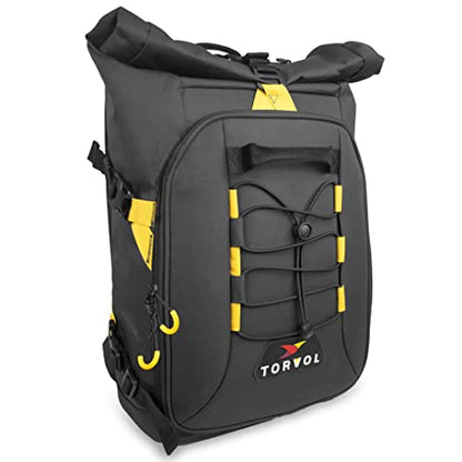 Torvol Drone Explorer Backpack MINI, Compact Drone and Camera Backpack – Modular Compartments, Laptop, Clothes, Rain Cover, Carry On Luggage Size – Black – 13L+8L