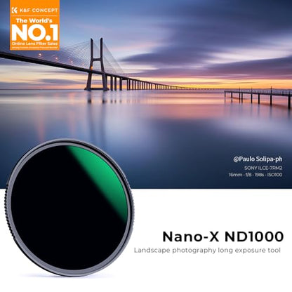 K&F CONCEPT 43mm ND1000 (10-Stop Fixed Neutral Density Filter) Lens Filter - size: 43mm