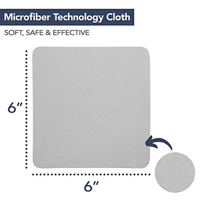 SPUDZ 12 Pack Micro Fiber Cleaning Cloths | Large 6" x 6" Inches Cloths | - size: 12 Pack