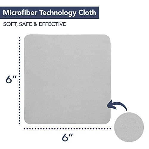 SPUDZ 24 Pack Micro Fiber Cleaning Cloths | Large 6" x 6" Inches Cloths | - size: 24 Pack