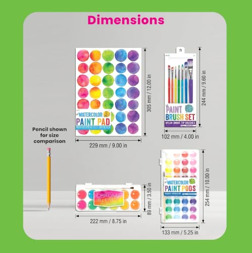 Ooly Chroma Blends Neon Watercolor Paint Set - style: Chroma Blends Neon Pods