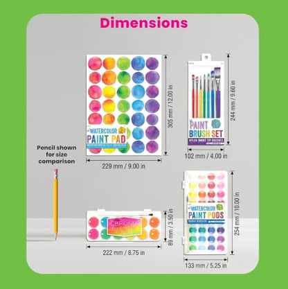 Ooly Chroma Blends Neon Watercolor Paint Set - style: Chroma Blends Neon Pods