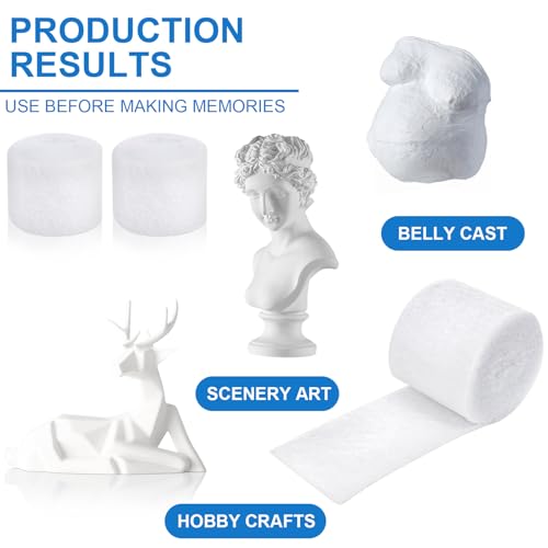 Coloch 48 Rolls Cast Padding, Soft Cotton Undercast Padding Gauze Bandage Wrap Roll Use with Plaster Cloth Individually Packed for Crafts, Body Casts, Mask Making & Art Projects, 2" x8.8ft